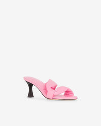 Dydlee Drape 55 mules in leather - Candy Pink