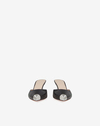 Kaia 60 leather mules - Black
