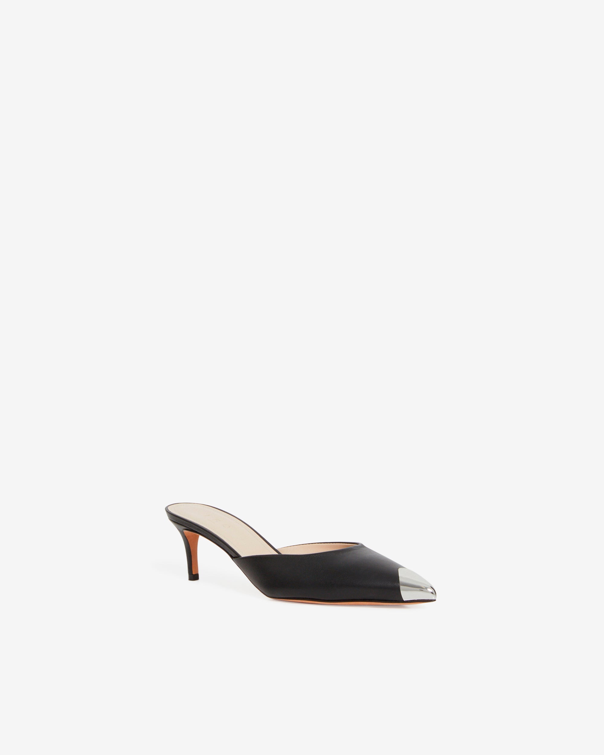 Kaia 60 leather mules - Black
