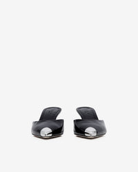 Kaia Holograph Mules - Black Holographic