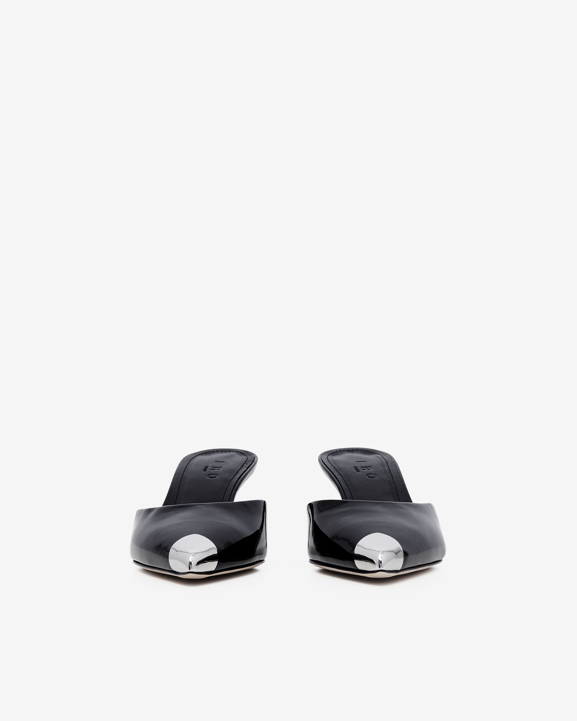Kaia Holograph Mules - Black Holographic