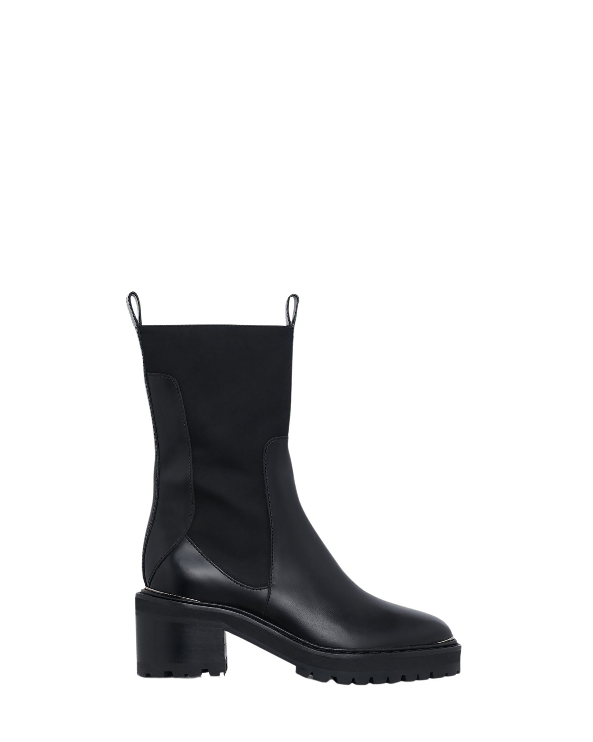 Batna 65 leather Rangers boots - Black Metallic