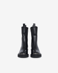 Batna 65 leather Rangers boots - Black Metallic