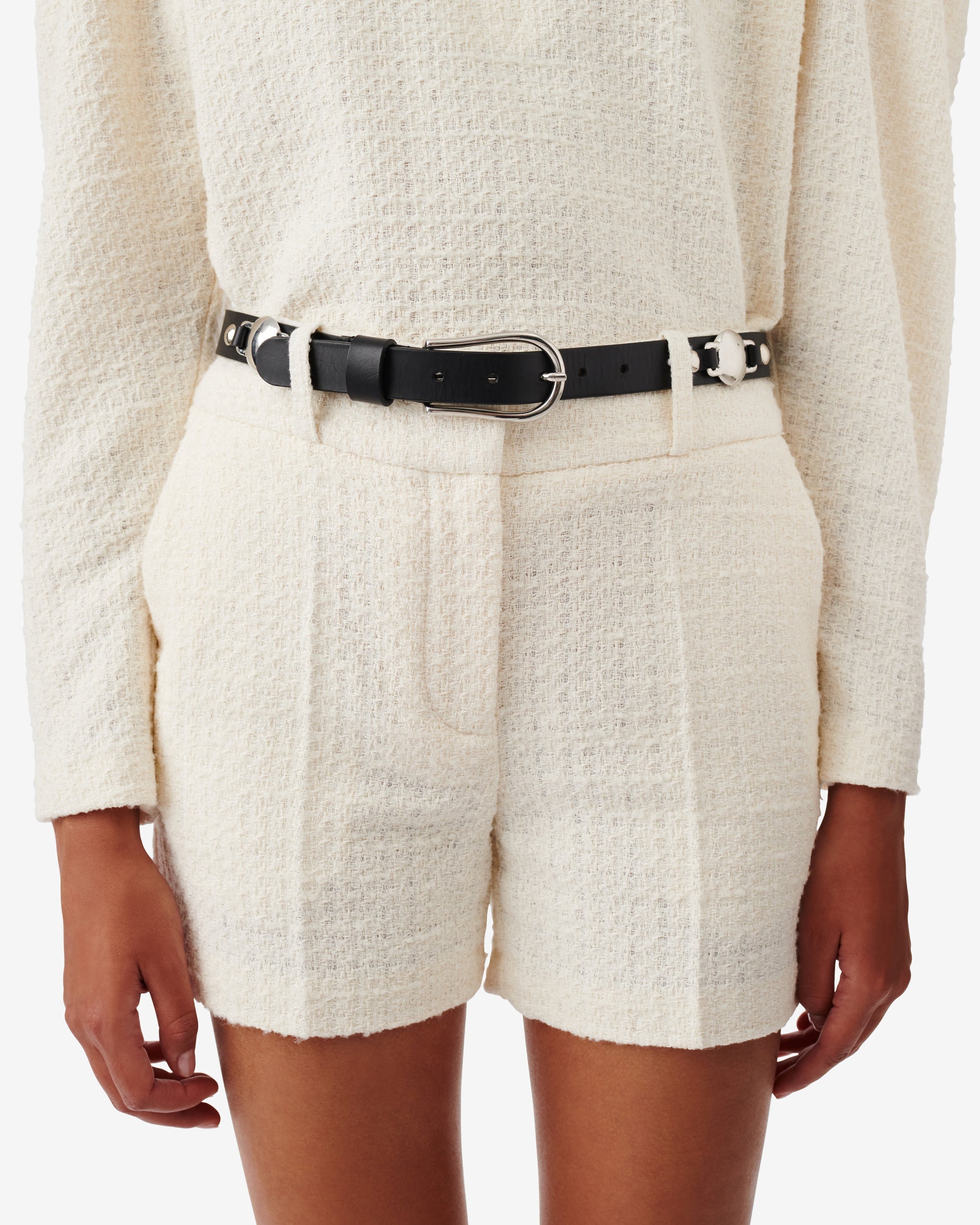 Tany leather belt - Black