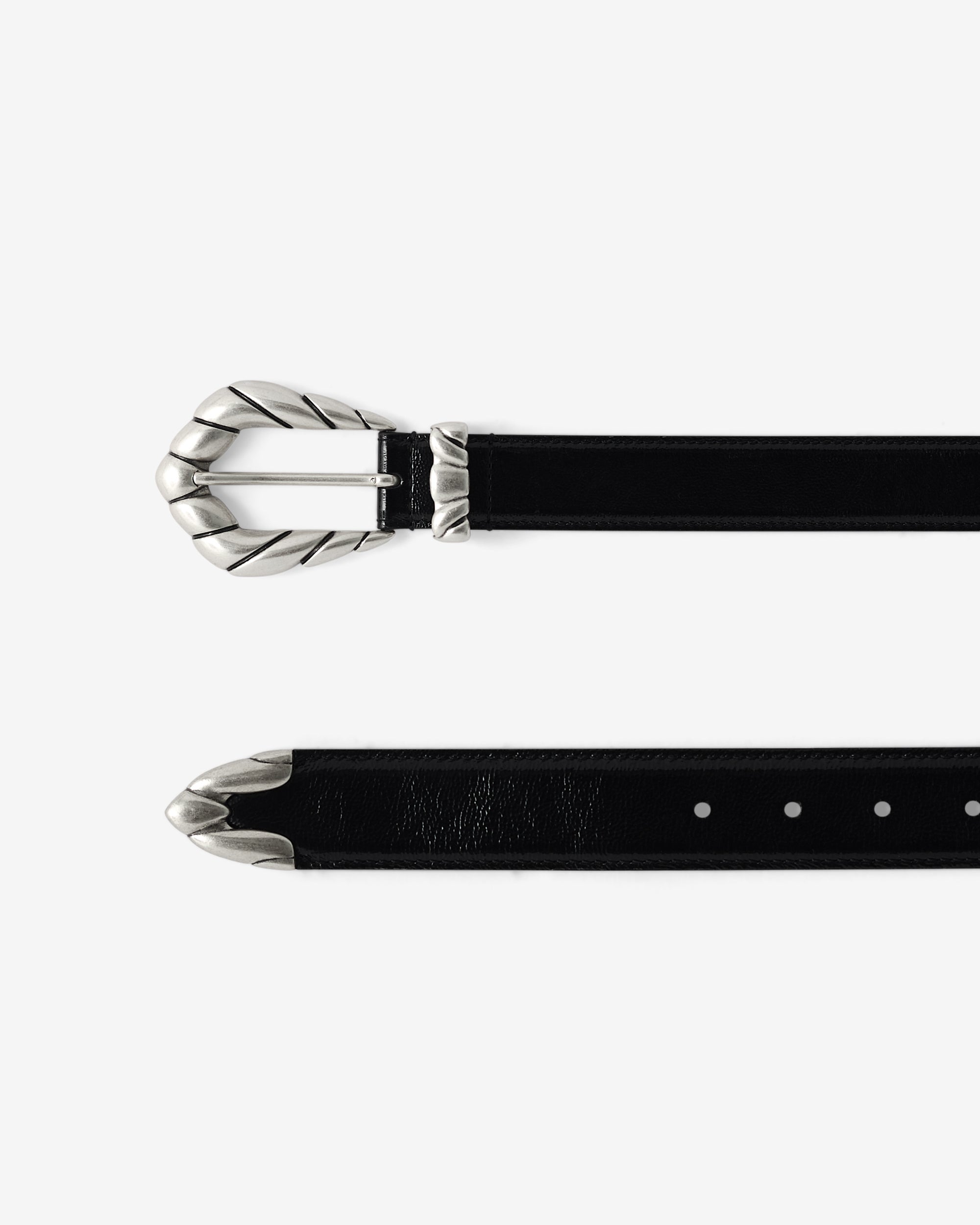 Embella Patent leather belt - Patent Black
