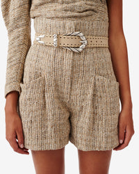 Embella Sd Brai leather belt - Beige