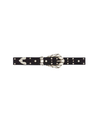 Embella Studs leather belt - Black & Studs