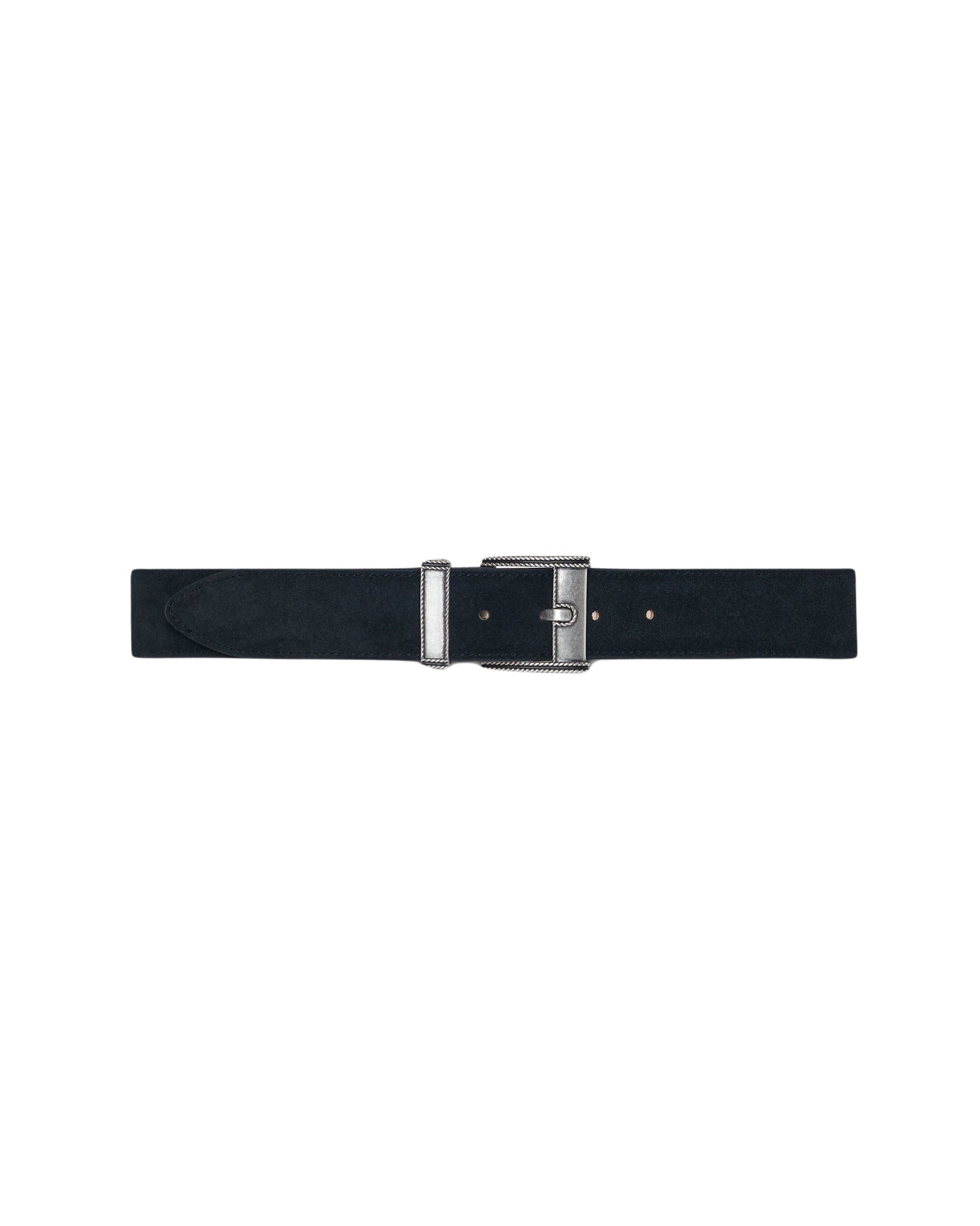 Magla Suede leather belt - Black