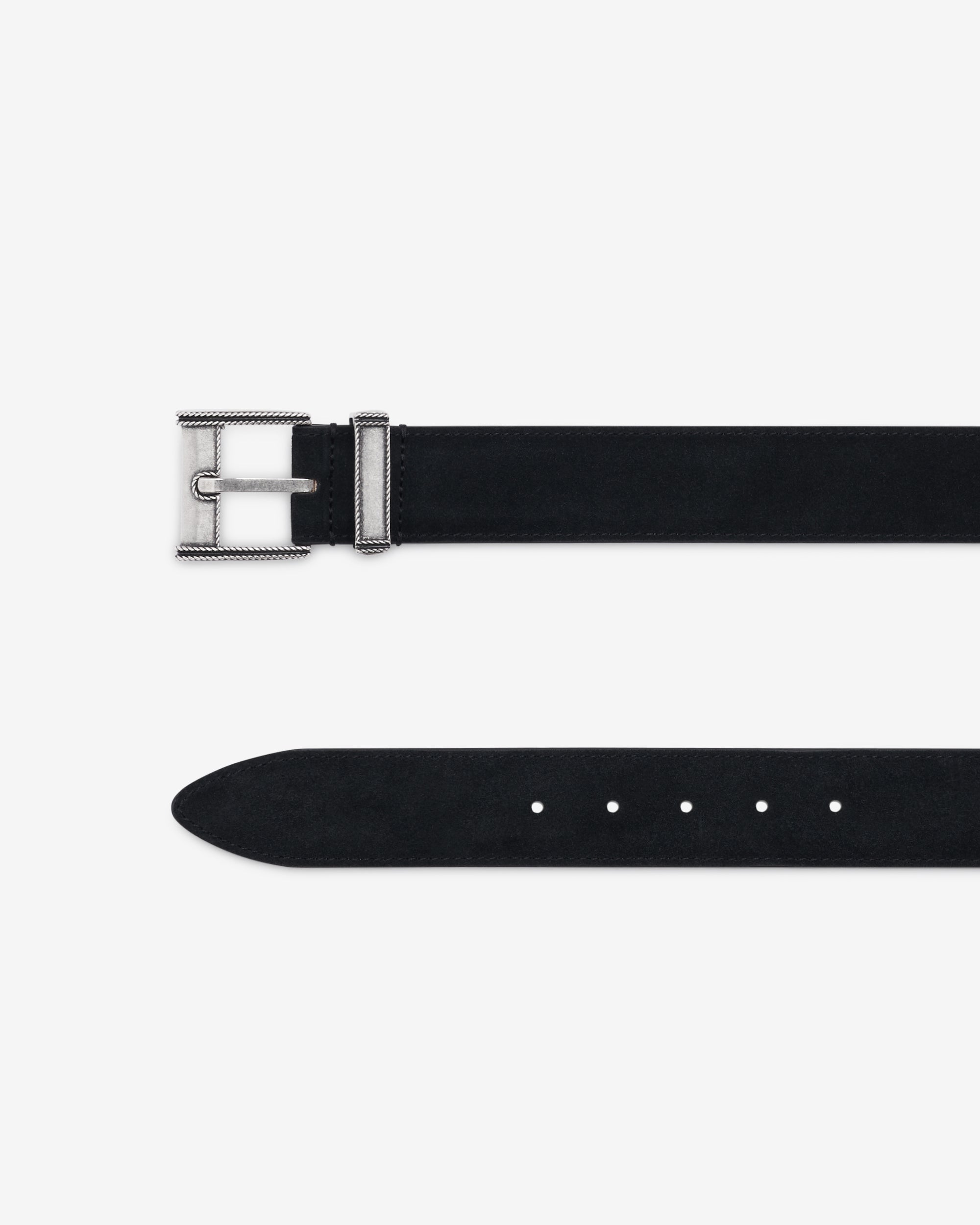 Magla Suede leather belt - Black