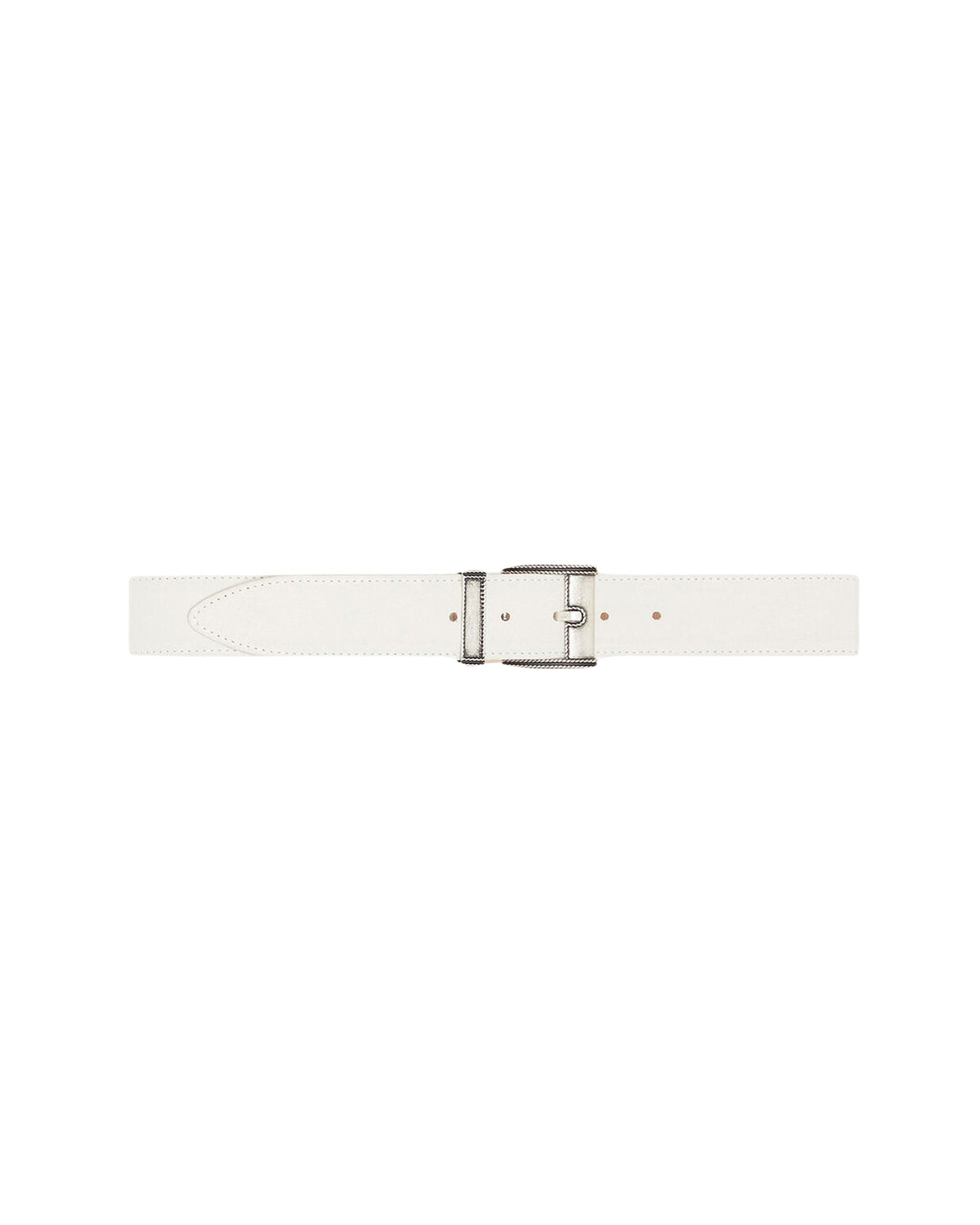 Magla leather belt - White