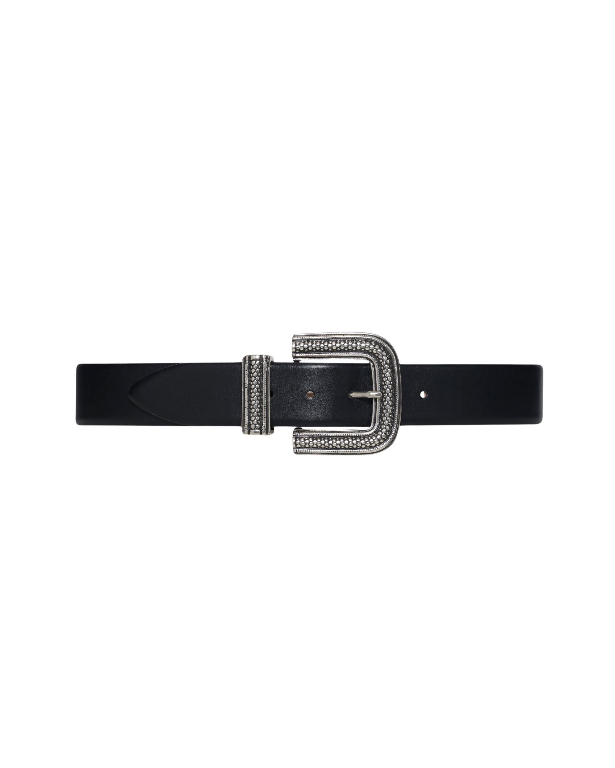 Ovia leather belt - Black
