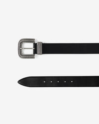Ovia leather belt - Black