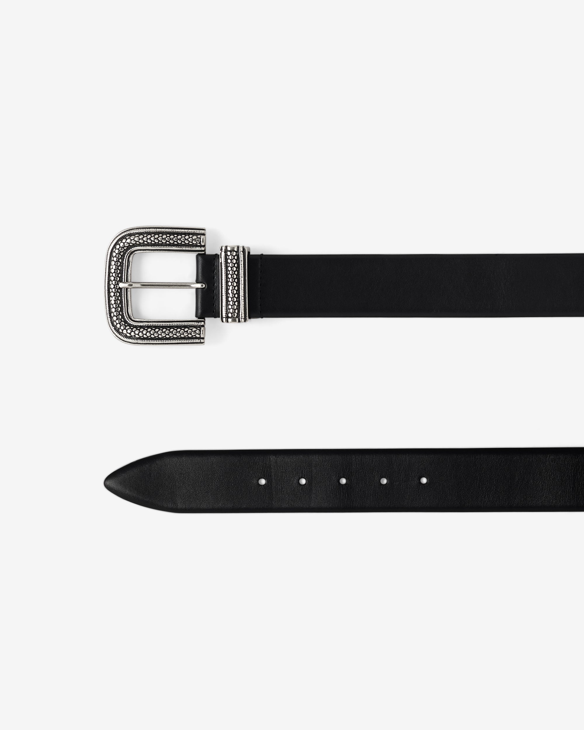 Ovia leather belt - Black