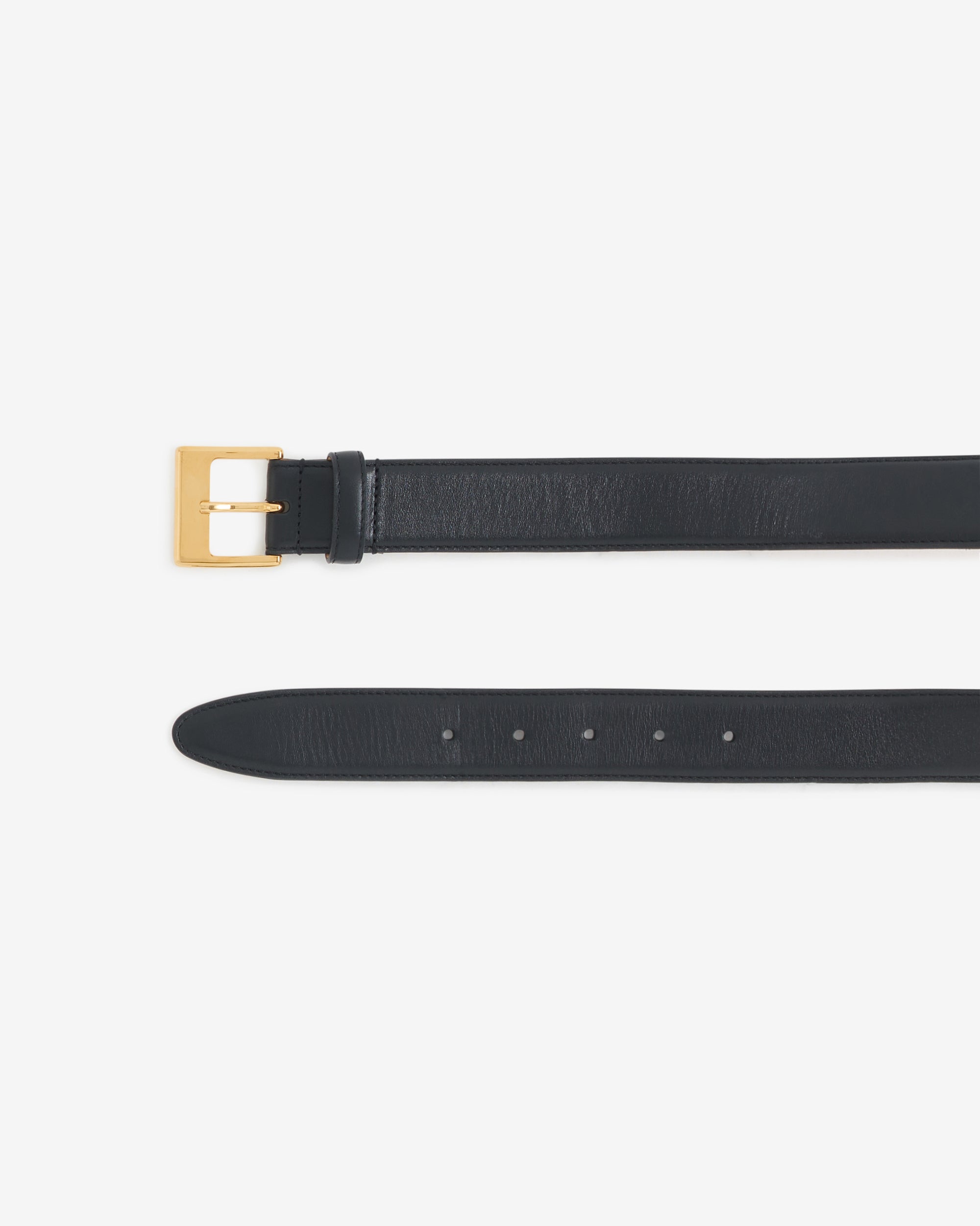 Strix leather belt - Black