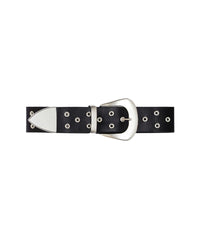 Cople Eyelets leather belt - Black