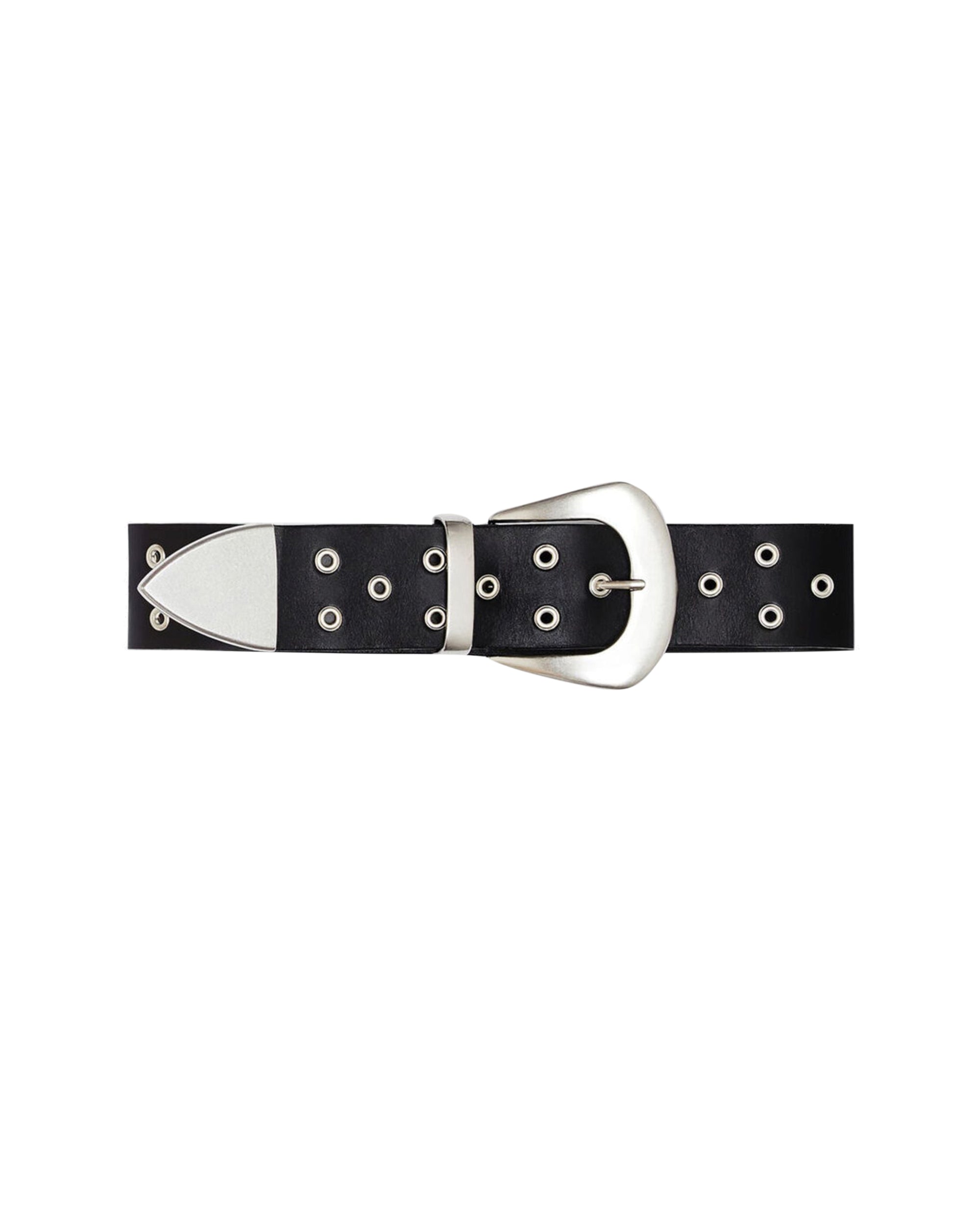 Cople Eyelets leather belt - Black