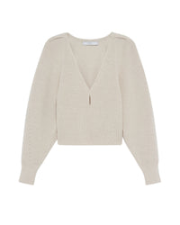 Adsila wool jumper - Ecru & White