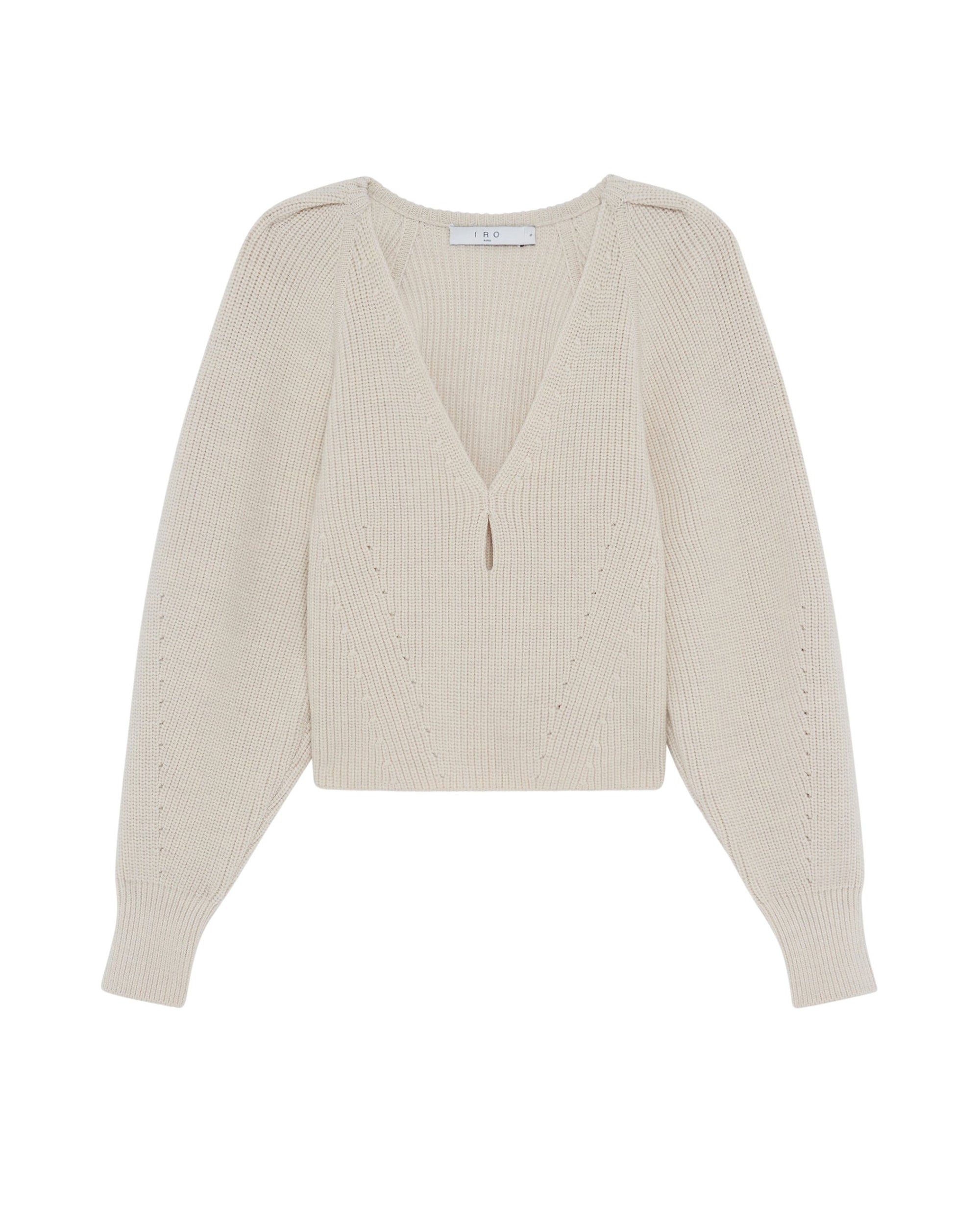 Adsila wool jumper - Ecru & White