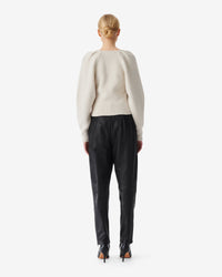 Adsila wool jumper - Ecru & White