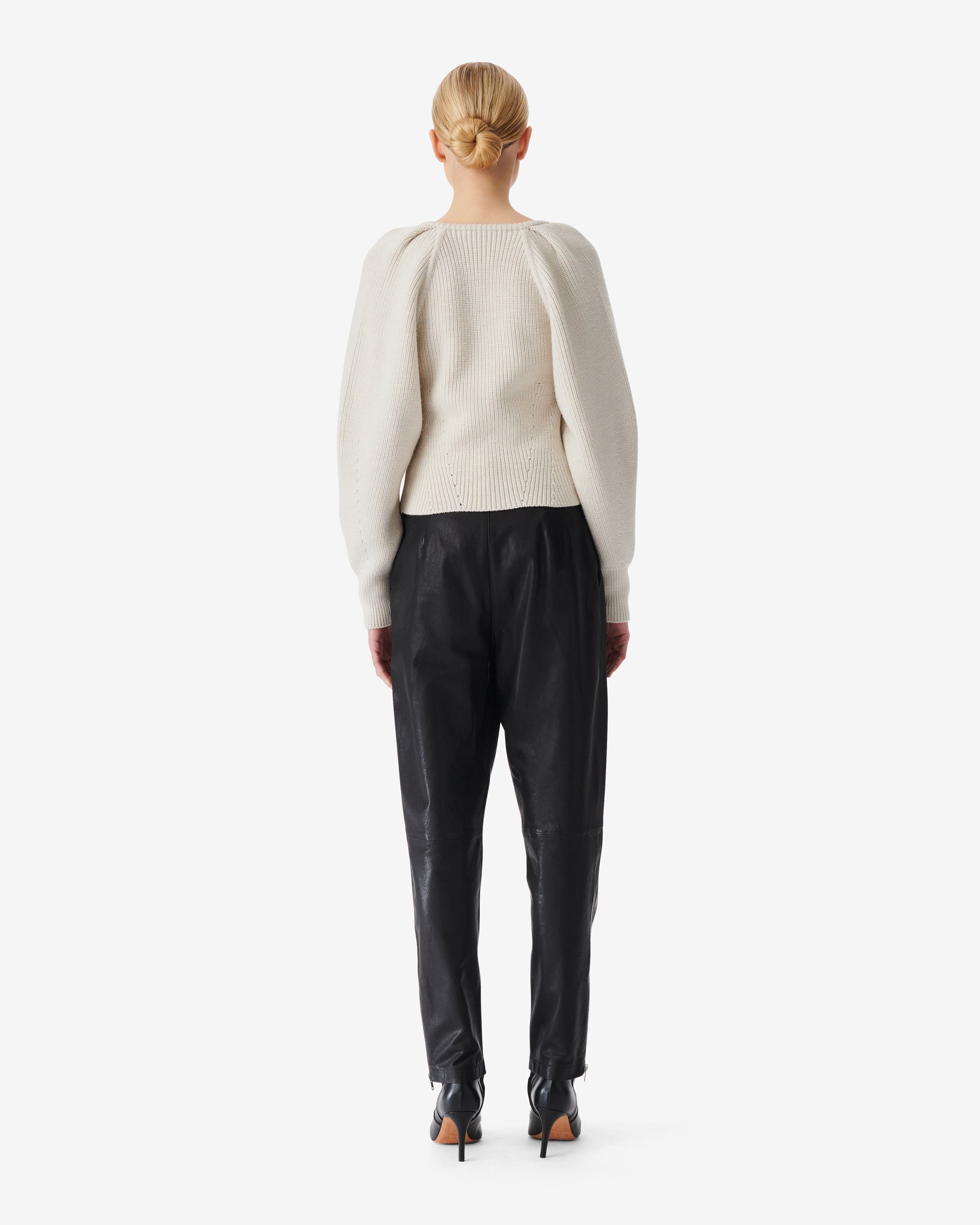 Adsila wool jumper - Ecru & White