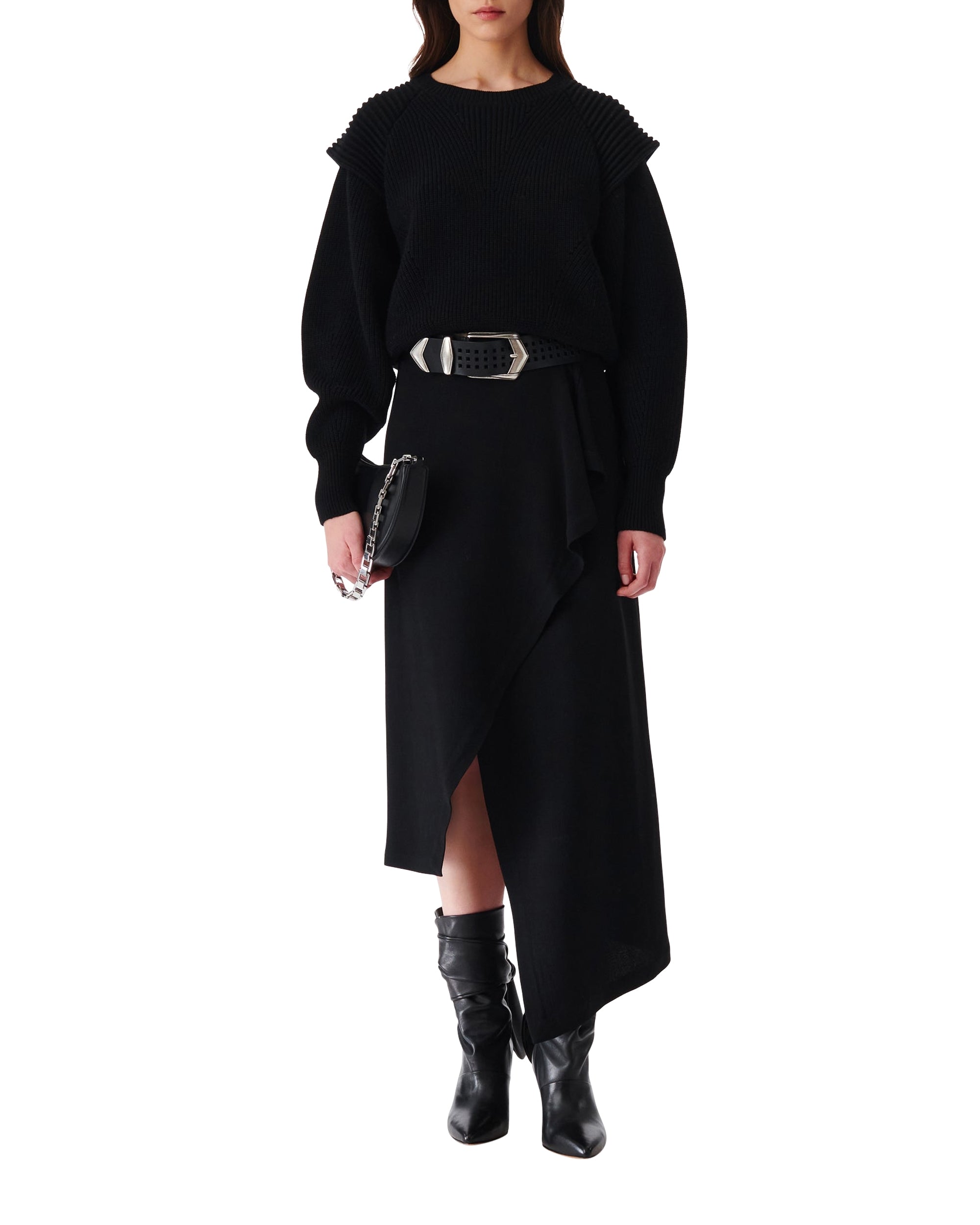 Ahanu wool jumper - Black