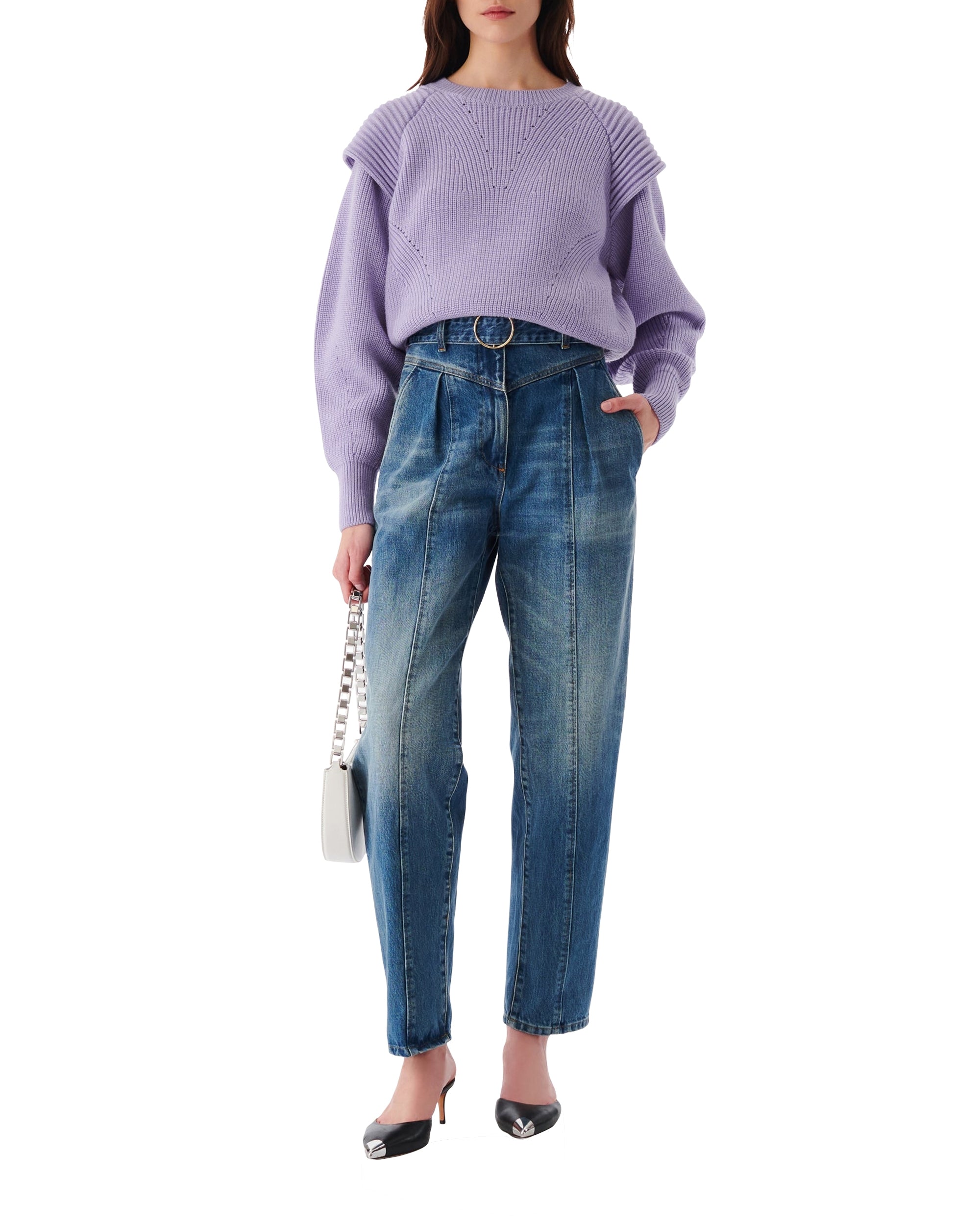 Ahanu wool jumper - Lavender