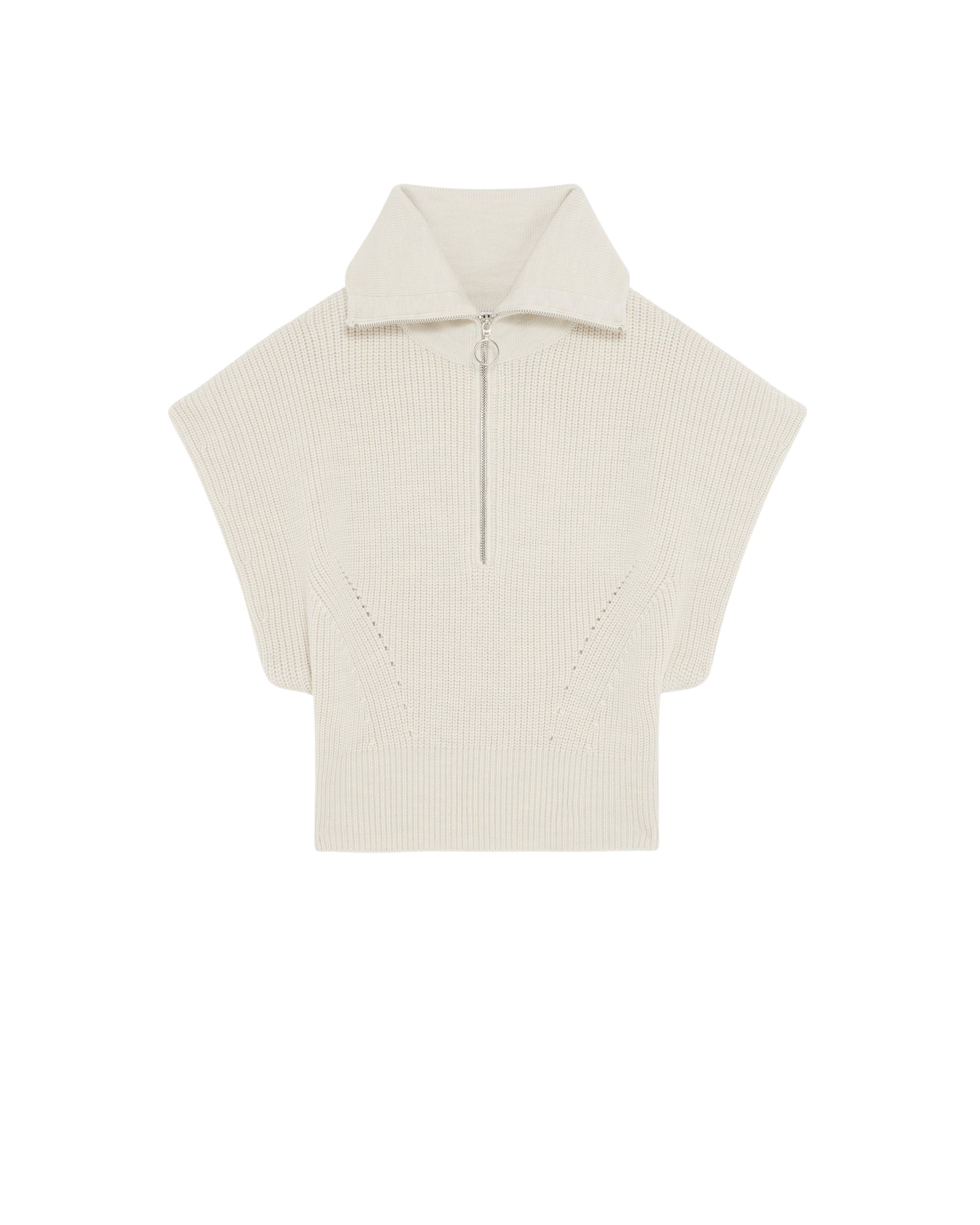 Avona wool jumper - Ecru & White
