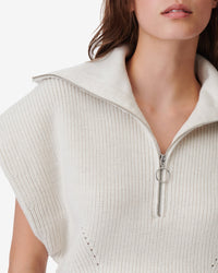 Avona wool jumper - Ecru & White