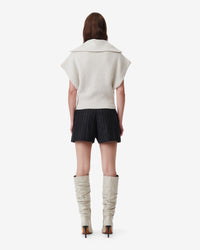 Avona wool jumper - Ecru & White