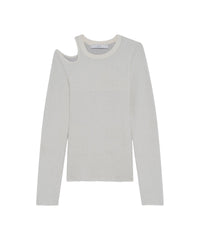 Baiyo knitted jumper - Ecru & Grey