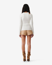 Baiyo knitted jumper - Ecru & Grey