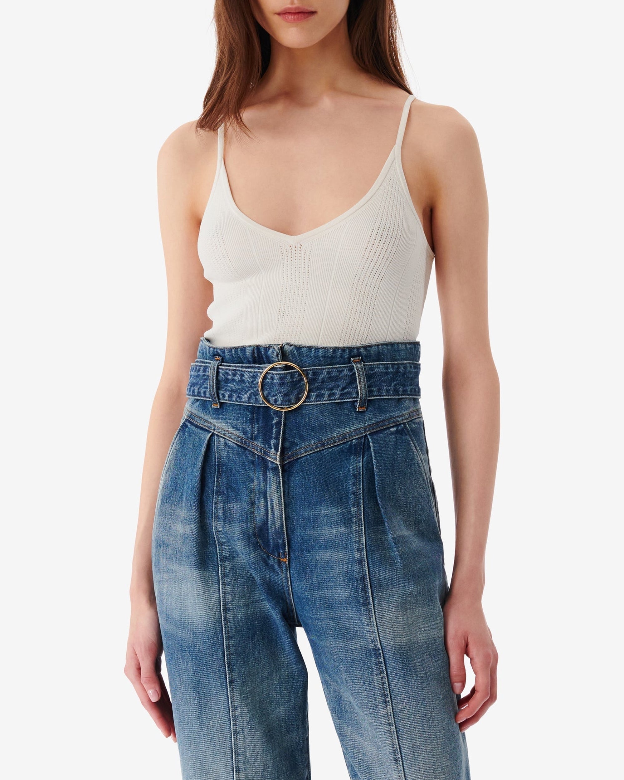 Coby knitted tank top - Mastic