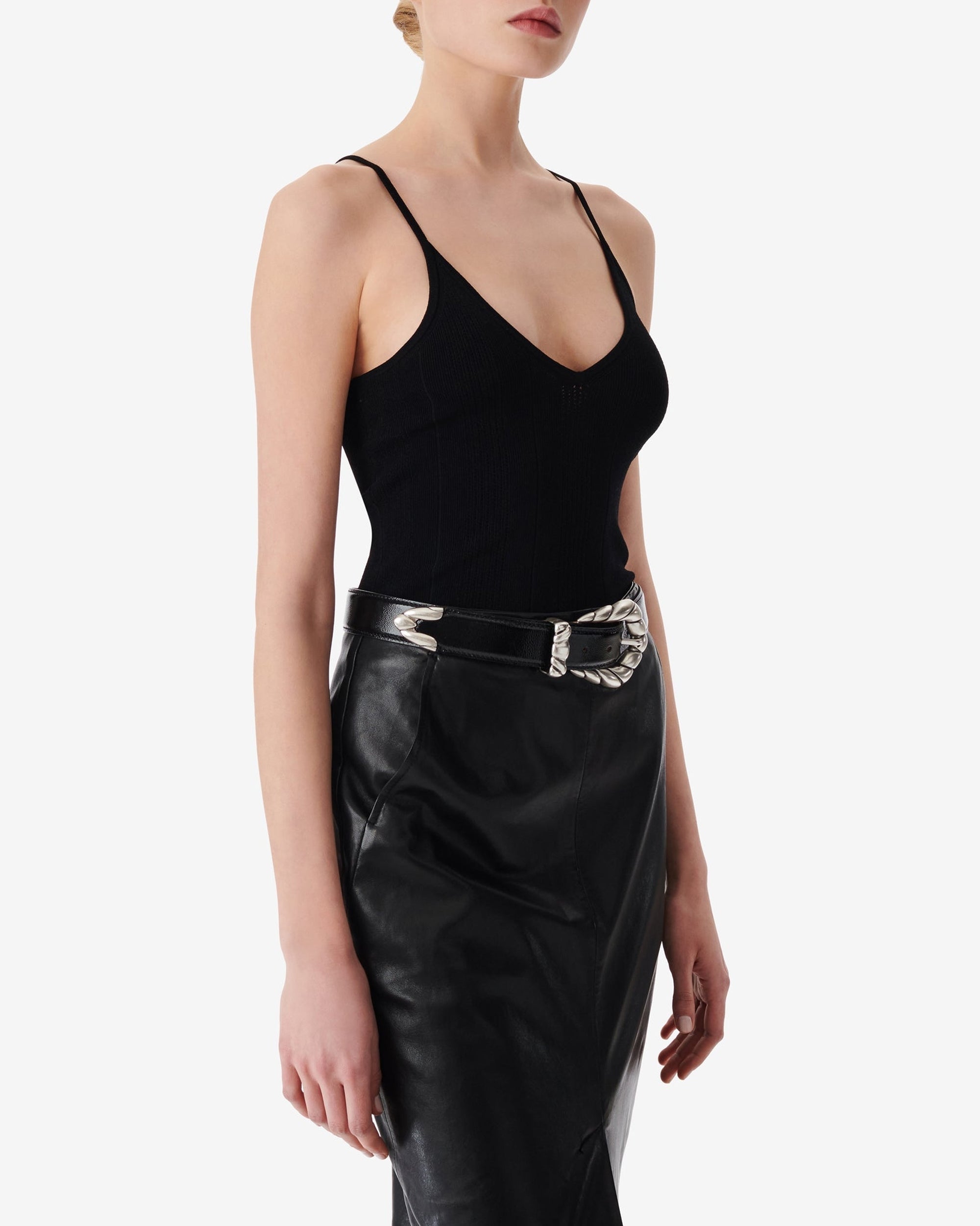 Coby knitted tank top - Black