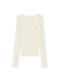 Daati cashmere round-neck jumper - Ecru