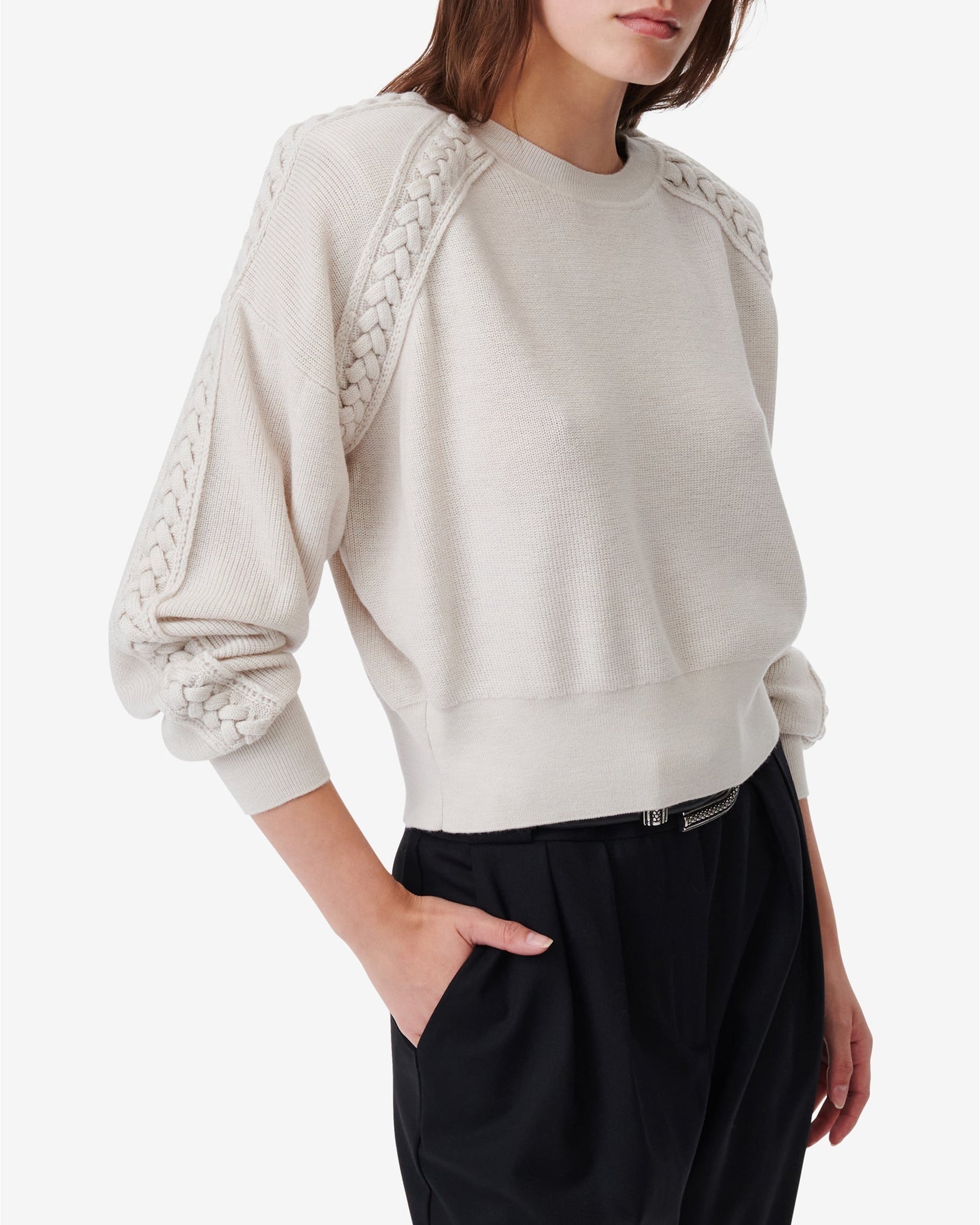 Dayl wool jumper - Cloudy White