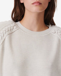 Dayl wool jumper - Cloudy White