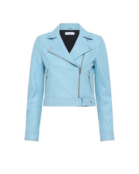 Perfecto Kolmar in leather - Azur Blue