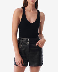 Dolma cashmere tank top - Black