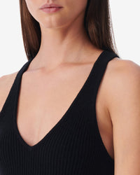 Dolma cashmere tank top - Black