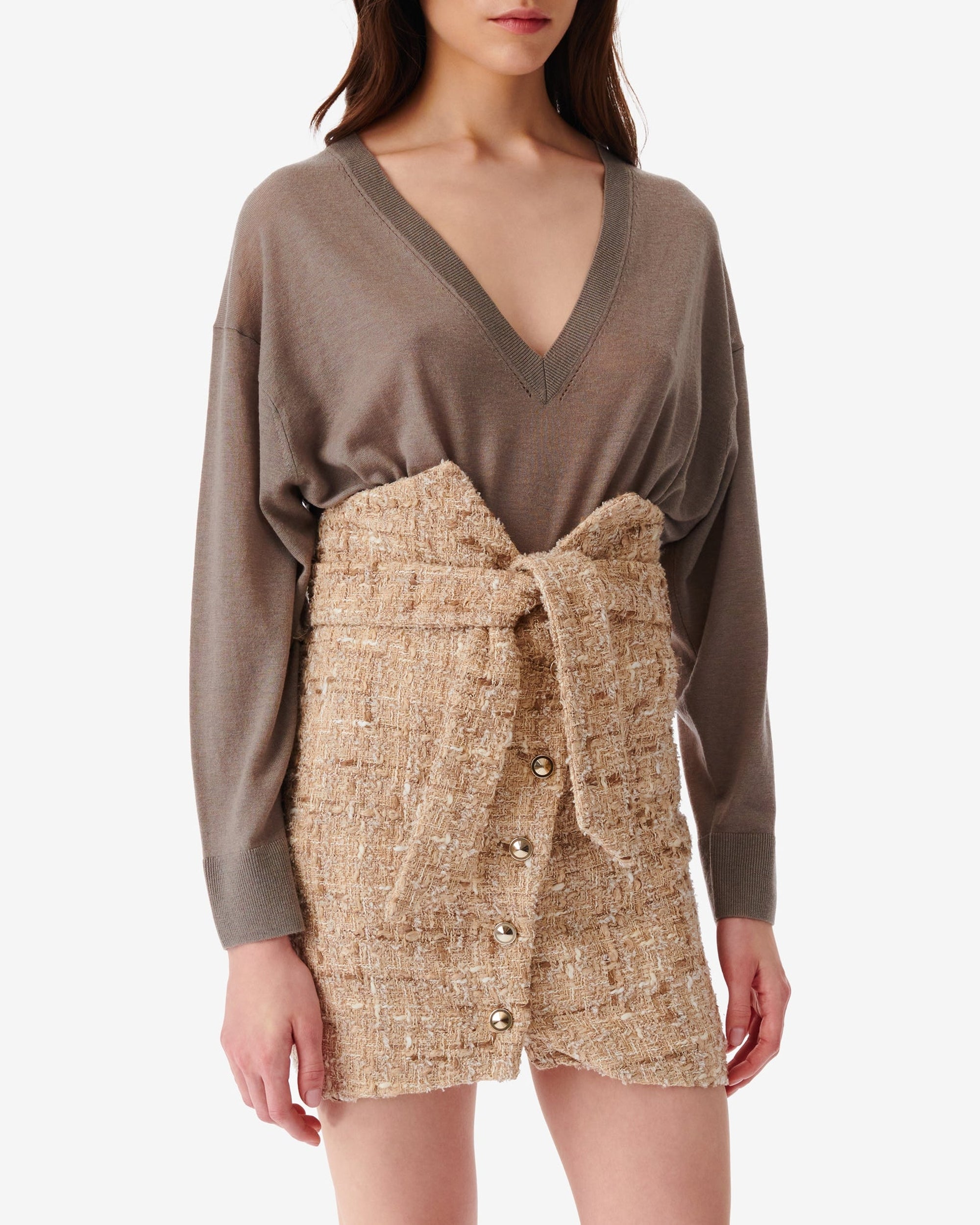 Haru wool jumper - Stone Grey