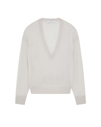 Haru jumper in wool & cashmere - Cloudy White