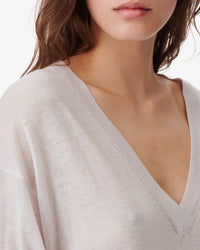 Haru jumper in wool & cashmere - Cloudy White