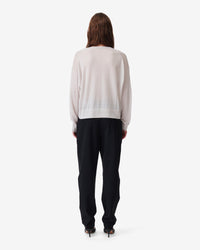 Haru jumper in wool & cashmere - Cloudy White
