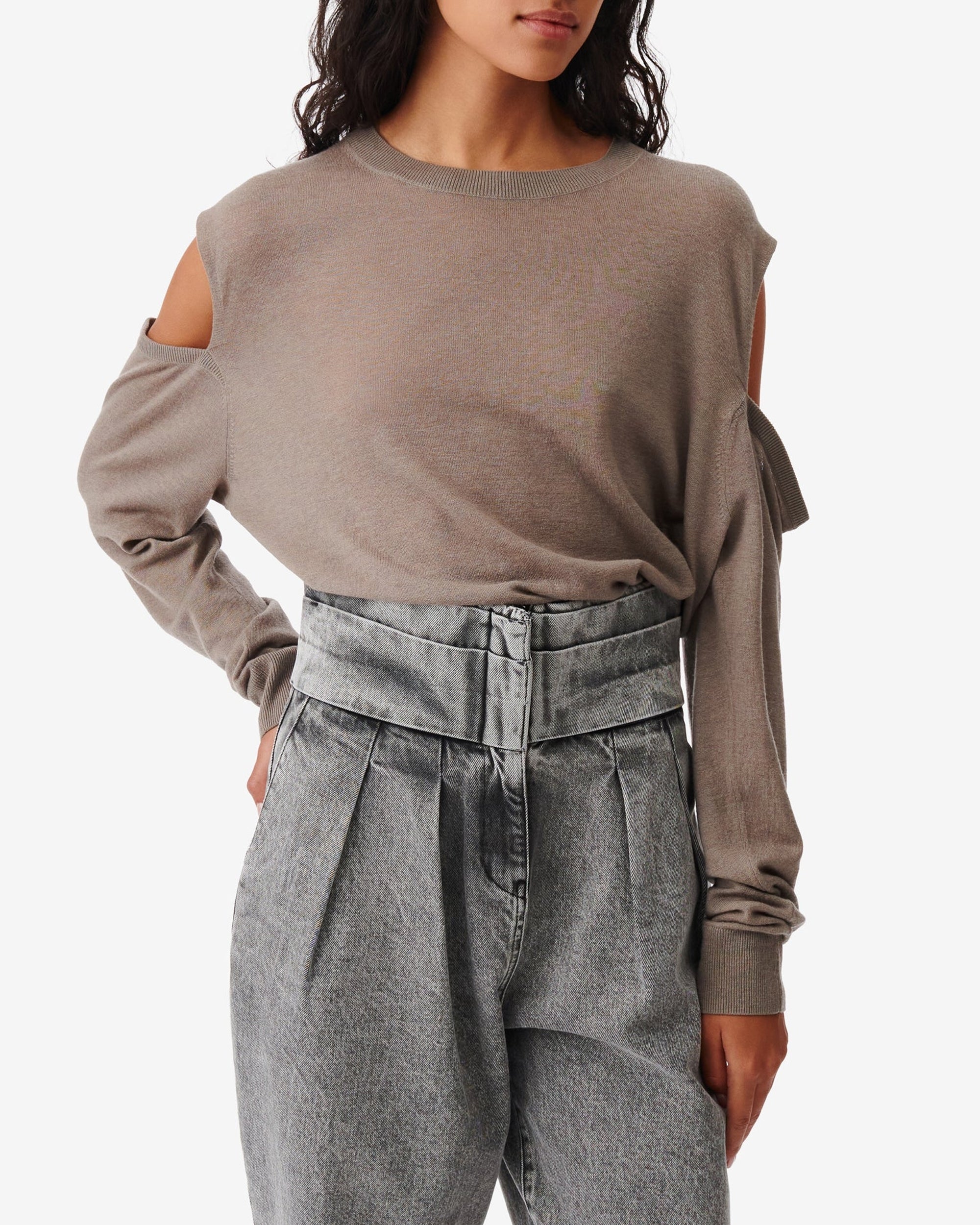 Hastin wool jumper - Stone Grey