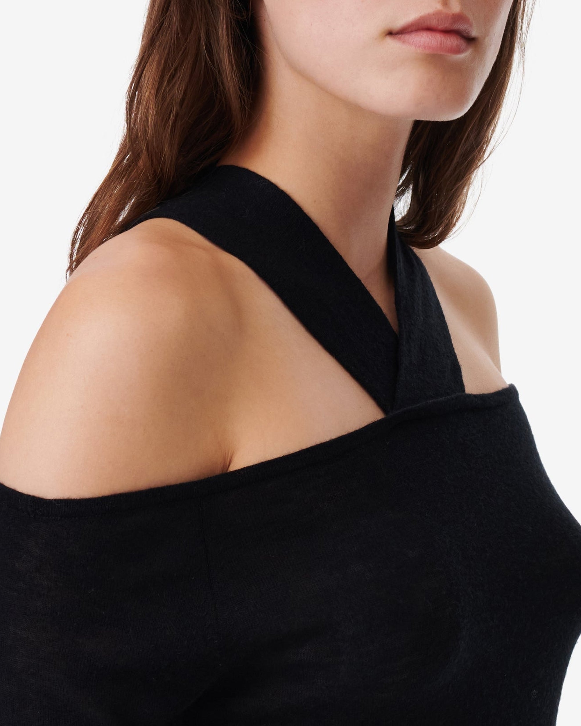 Heamma jumper in wool & cashmere - Black