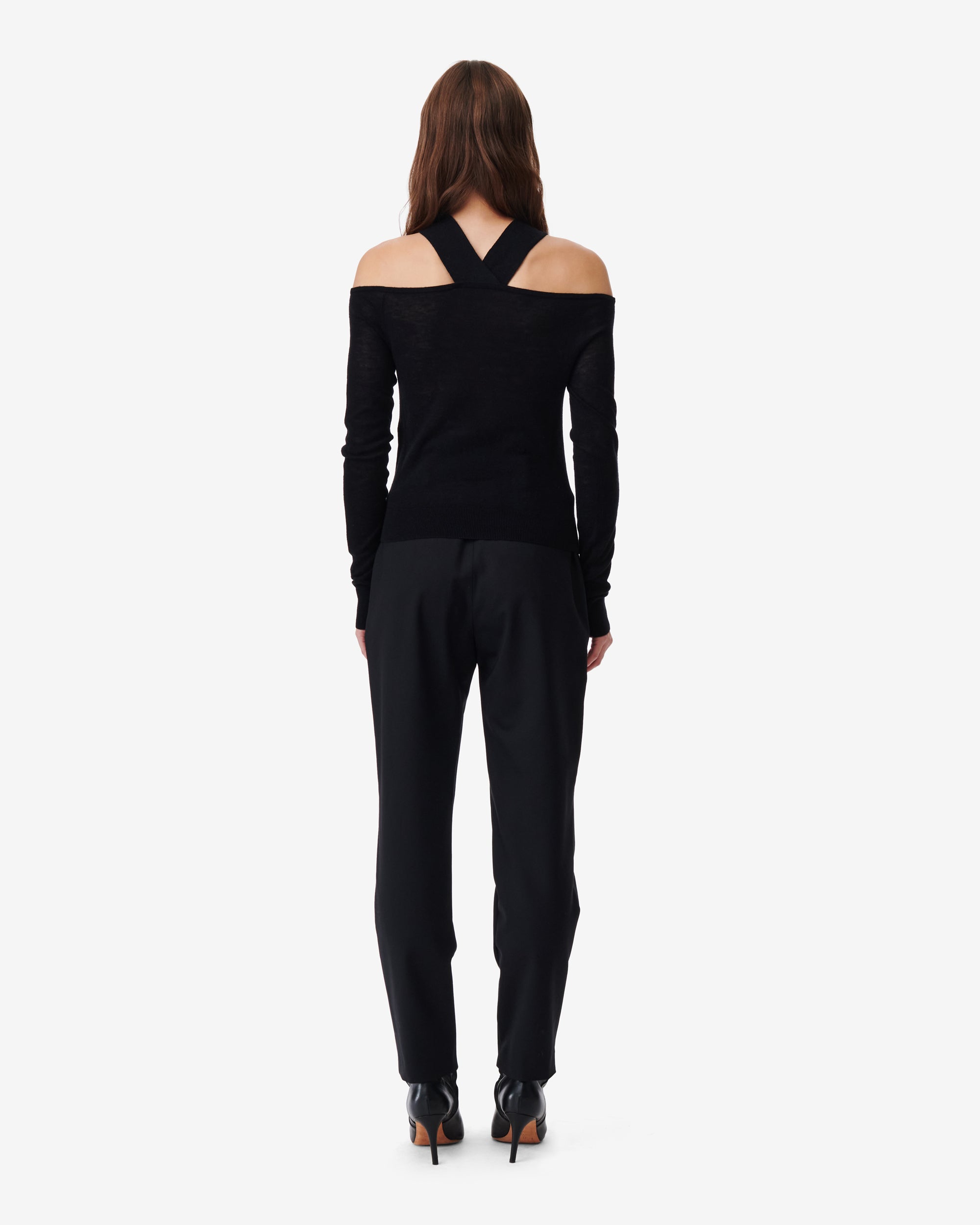 Heamma jumper in wool & cashmere - Black