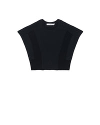 Kalou knitted short-sleeved jumper - Black