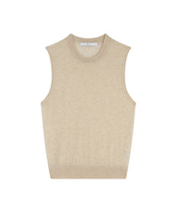 Lucilla cashmere sleeveless jumper - Light Beige