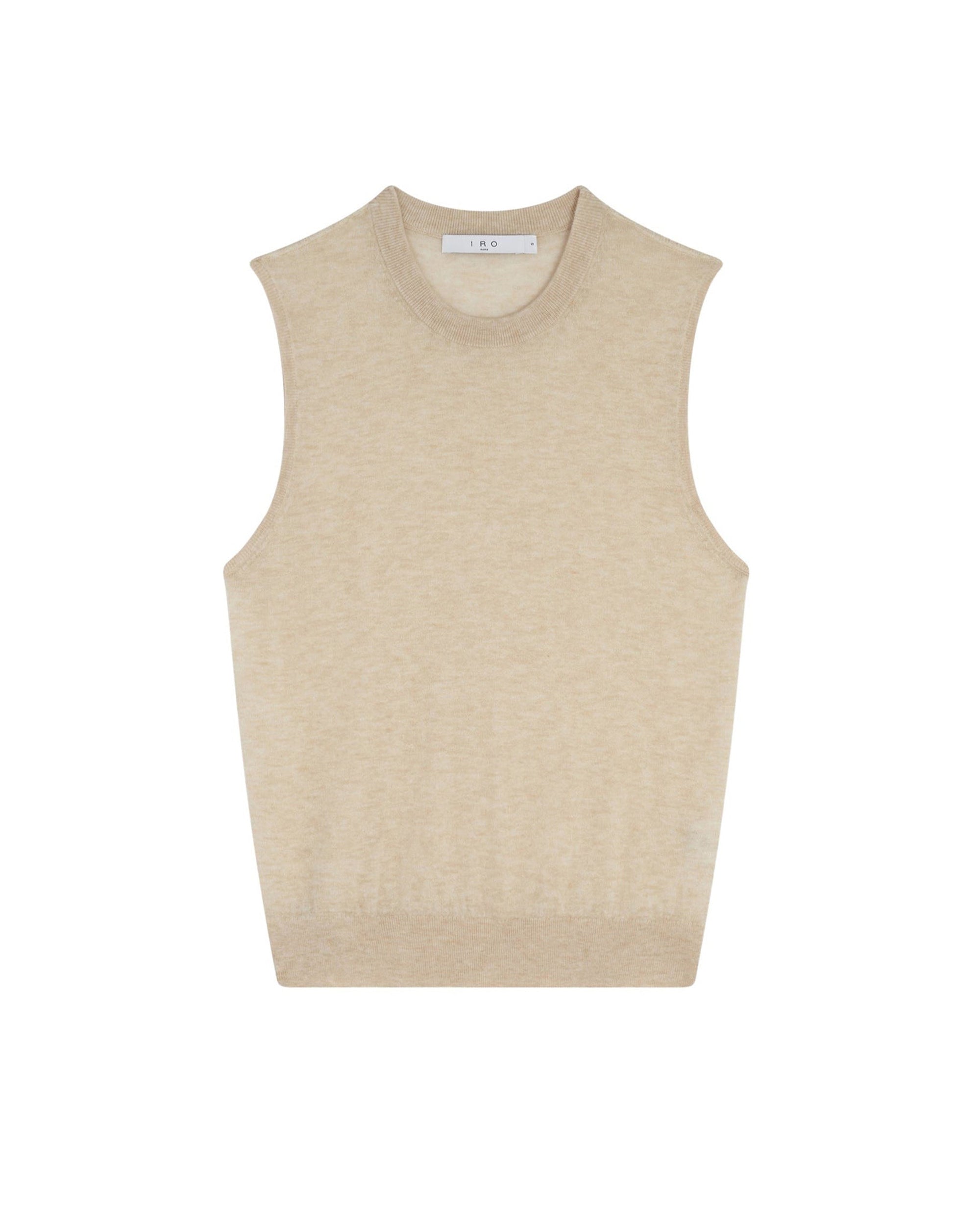 Lucilla cashmere sleeveless jumper - Light Beige