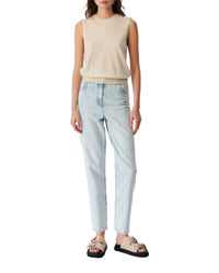 Lucilla cashmere sleeveless jumper - Light Beige